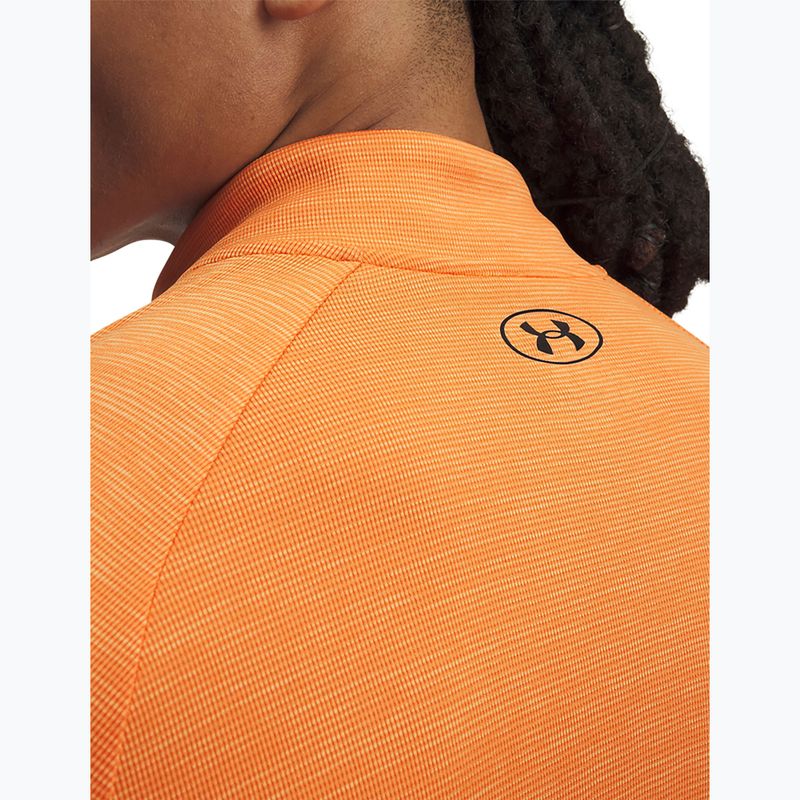 Мъжки суитшърт Under Armour Tech Textured 1/2 Zip LS outrageous orange/black 3