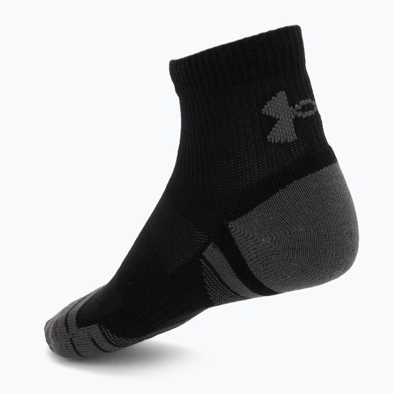 Чорапи Under Armour Perf Tech Qtr 3 pack ultimate black/ultimate black/jet gray 2