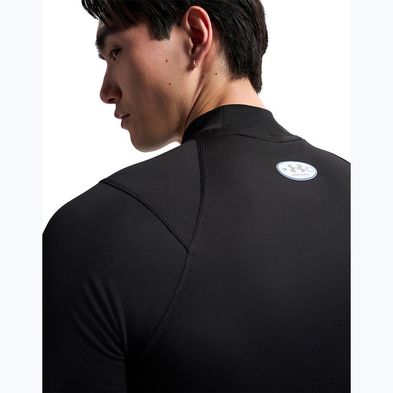 Мъжка блуза с дълъг ръкав за  тренировка Under Armour Coldgear Elite Comp Mock ultimate black/ultimate black/reflective 6