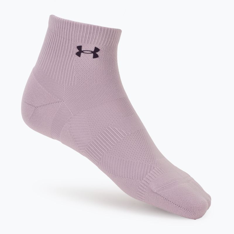 Дамски чорапи Under Armour Vanish 3 Pack mauve pink/titanium/purple echo 2