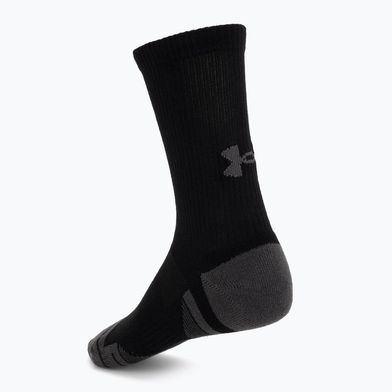 Чорапи Under Armour Perf Tech Crew 3 pack ultimate black/ultimate black/jet gray 2