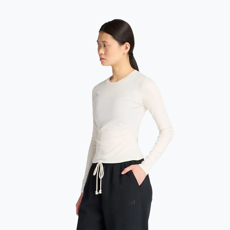 Дамска блуза с дълъг ръкав New Balance Micro-Rib white 3