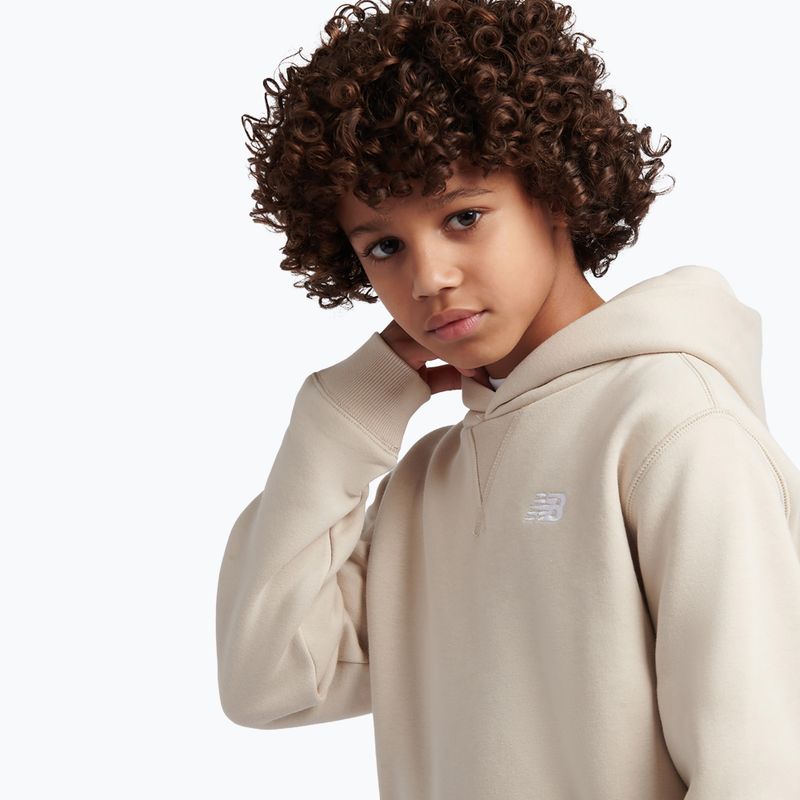 Детски суитшърт New Balance French Terry Small Logo Hoodie timberwolf 4