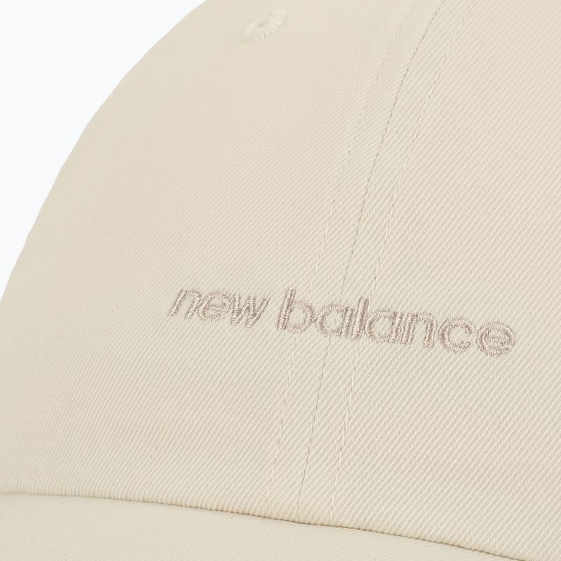 Дамска шапка с козирка New Balance 6 Panel Linear Logo linen lin 3