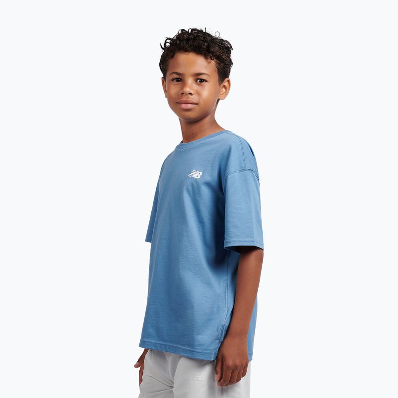 Детска тениска New Balance Jersey Small Logo Tee shoreline blue 4