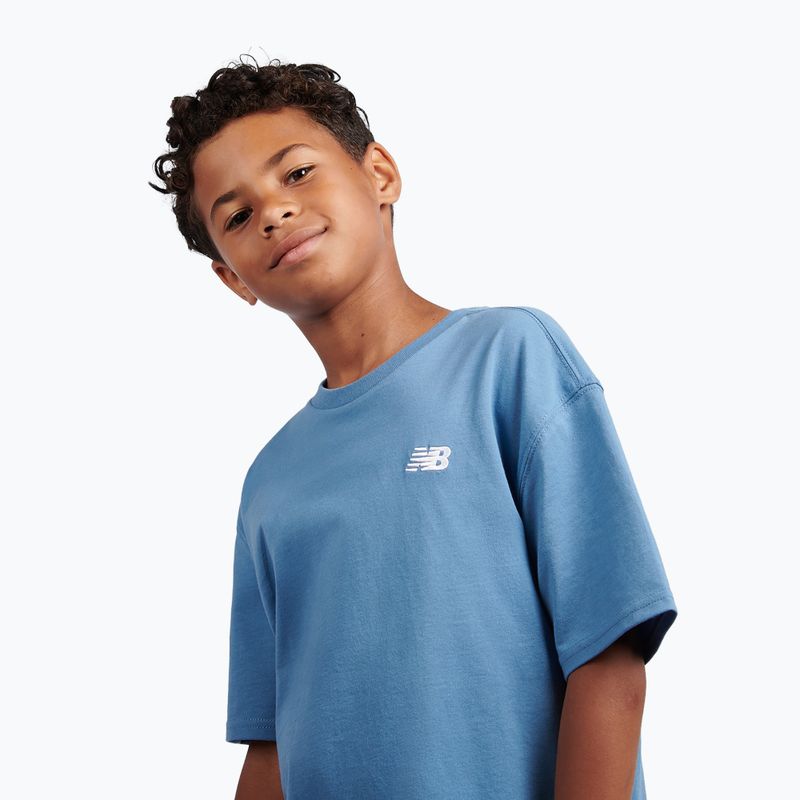 Детска тениска New Balance Jersey Small Logo Tee shoreline blue 5