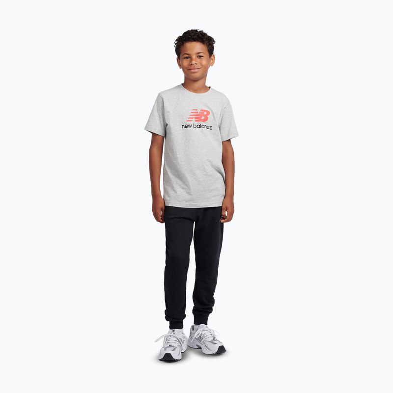 Детска тениска New Balance Jersey Stacked Logo Tee athletic grey heather 2