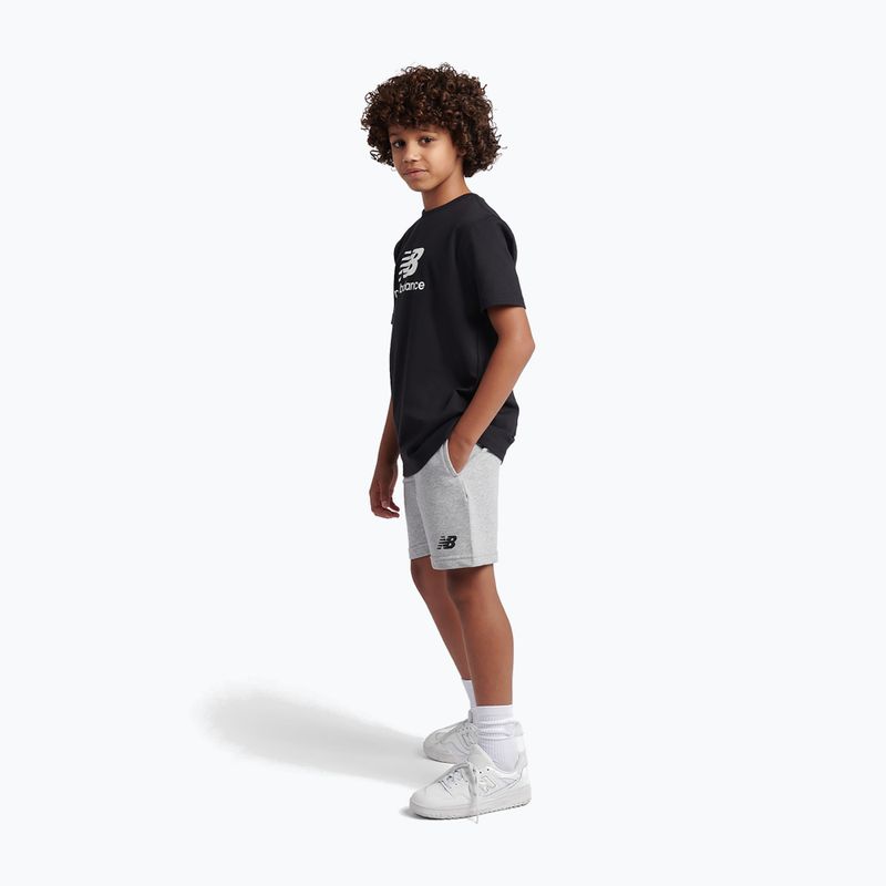 Детски комплект New Balance Stacked Logo Tee & FT Short nb caviar 3