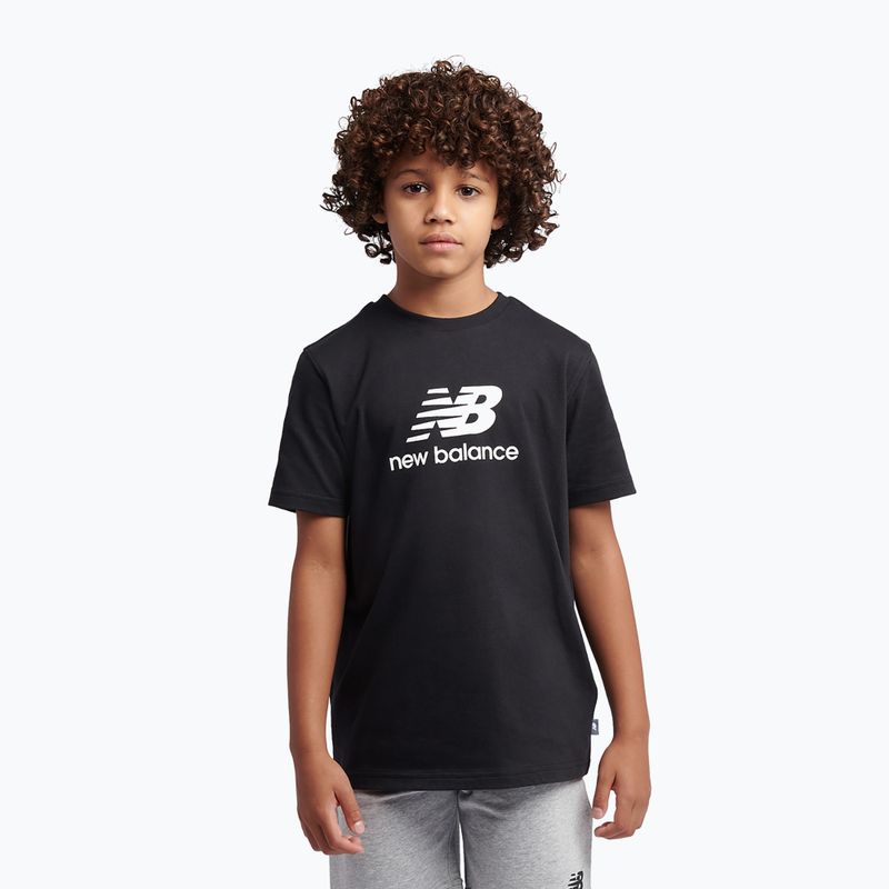 Детски комплект New Balance Stacked Logo Tee & FT Short nb caviar 4