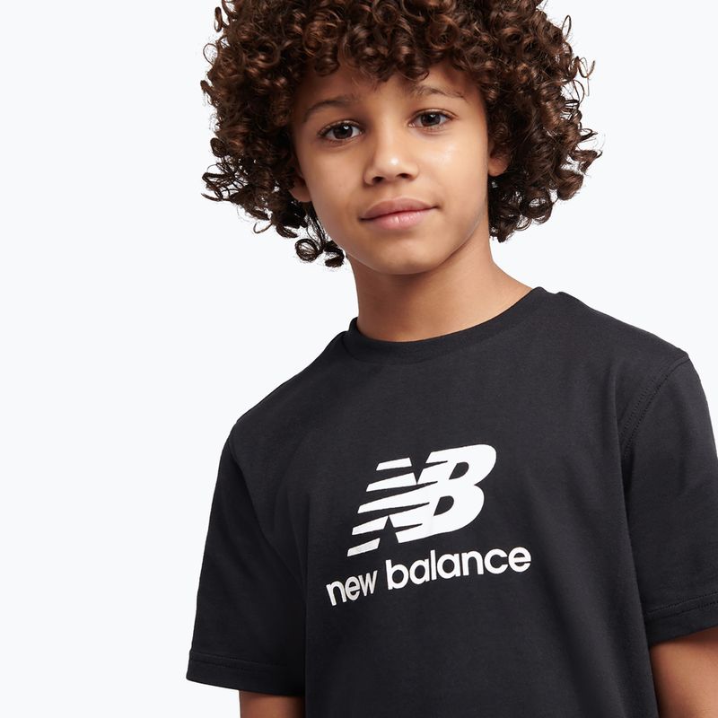 Детски комплект New Balance Stacked Logo Tee & FT Short nb caviar 5
