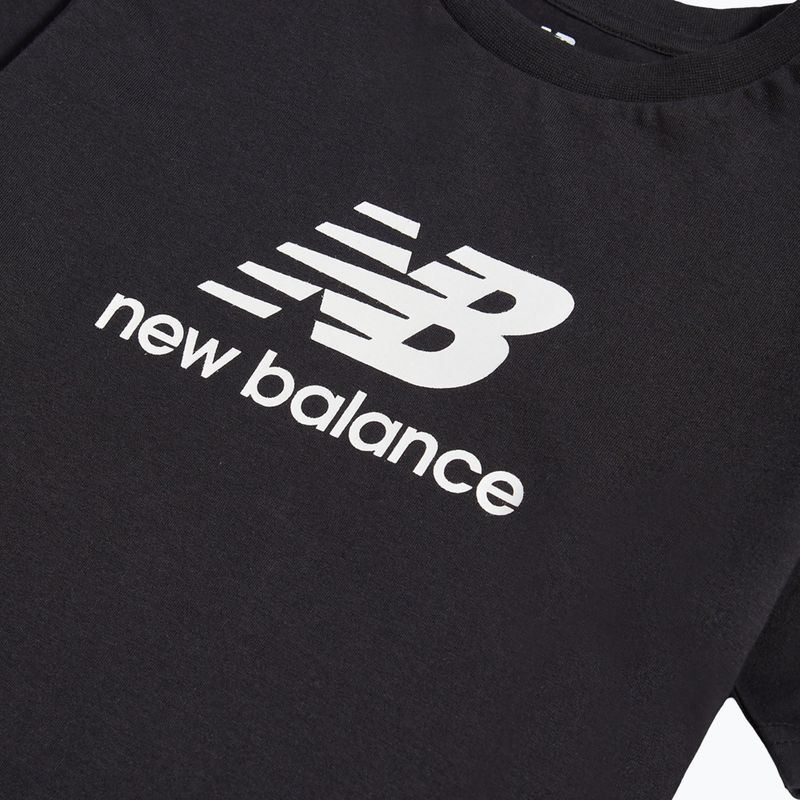 Детски комплект New Balance Stacked Logo Tee & FT Short nb caviar 11
