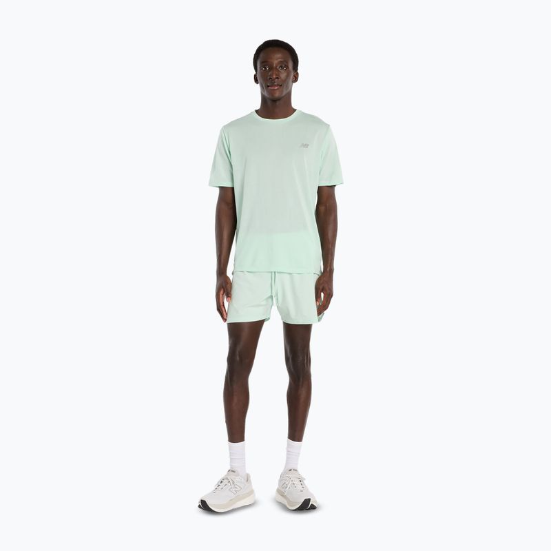 Мъжка тениска New Balance Athletics Run cosmic jade heather 2