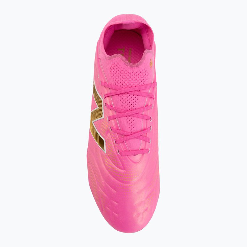 Футболни обувки New Balance Tekela Elite Low V5 FG pink heat/metallic gold/pink satin 5