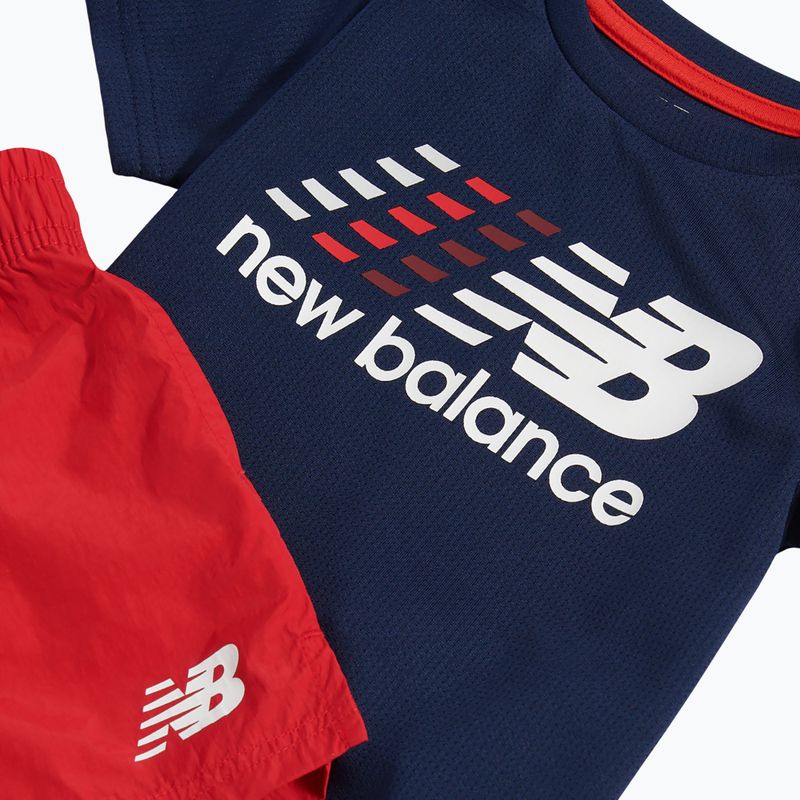 Детски комплект New Balance Contrast Athletic Tee & Nylon Short nb navy 3
