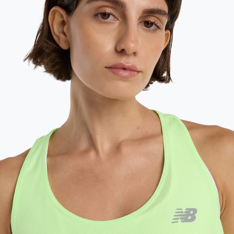 Дамска тениска New Balance Athletics Tank afterglow heather 5