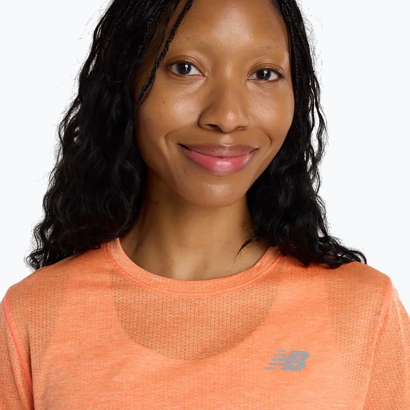 Дамска тениска New Balance Athletics tangerine heat 4