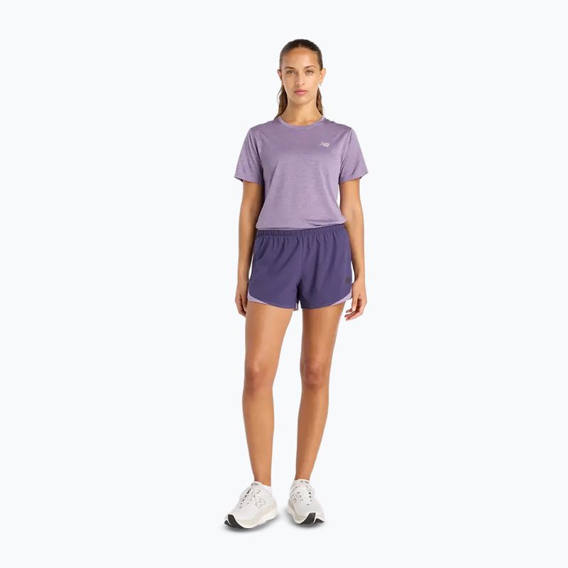 Дамска тениска New Balance Athletics candied violet heather 2