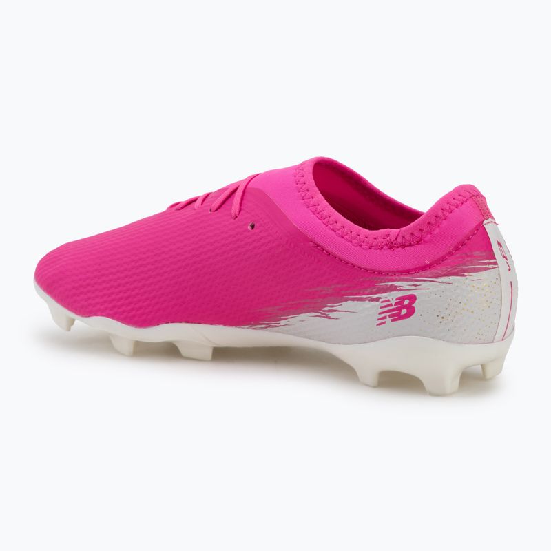 Детски футболни обувки New Balance Furon Team V8 FG pink heat/sea salt/gold metallic 3