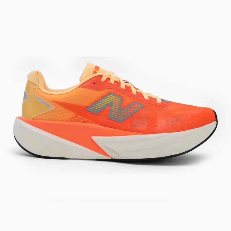 Дамски обувки за бягане New Balance FuelCell Rebel V5 tangerine heat/silver metallic 2