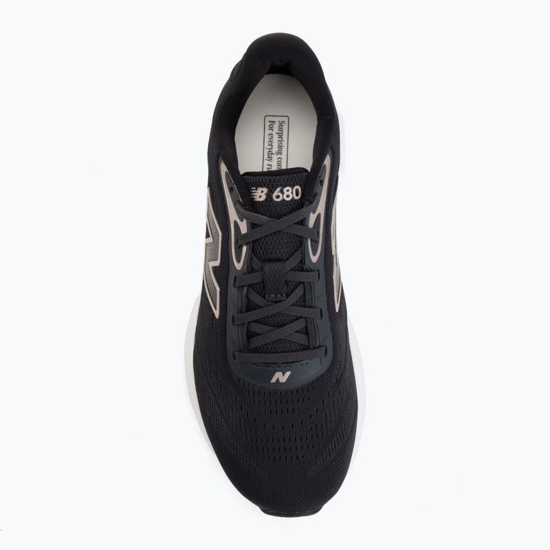 Дамски обувки за бягане New Balance Fresh Foam 680's V9 black/phantom/champagne metallic 5