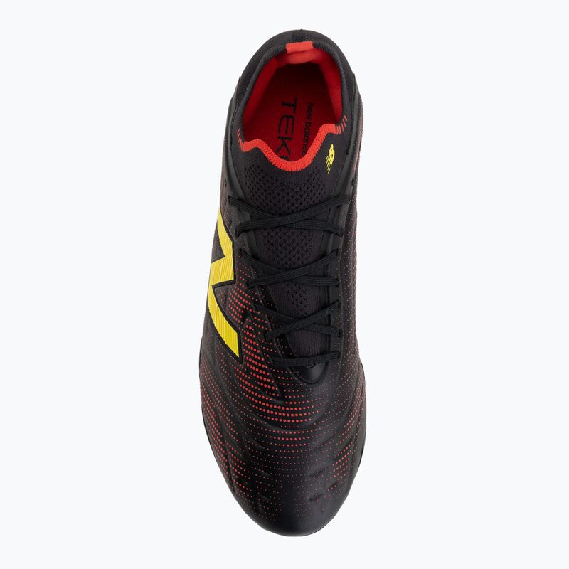Футболни обувки New Balance Tekela Elite Low V5 FG black 100/punch yellow/fire cracker 5