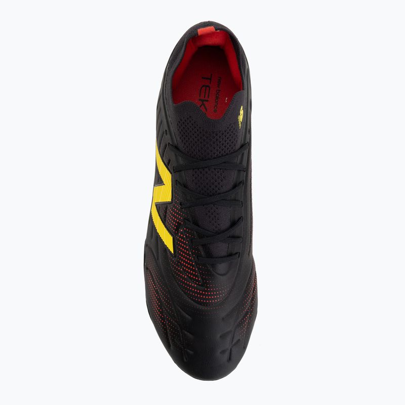 Футболни обувки New Balance Tekela Pro Low V5 FG black 100/punch yellow/fire cracker 5