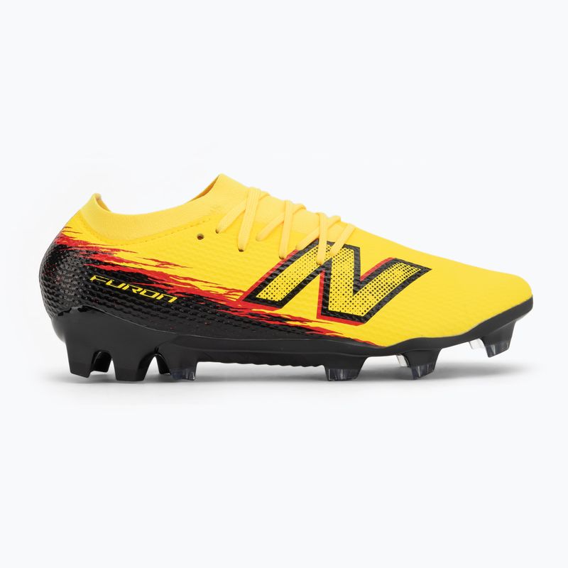 Футболни обувки New Balance Furon Team V8 FG punch yellow/black 100/fire cracker 2