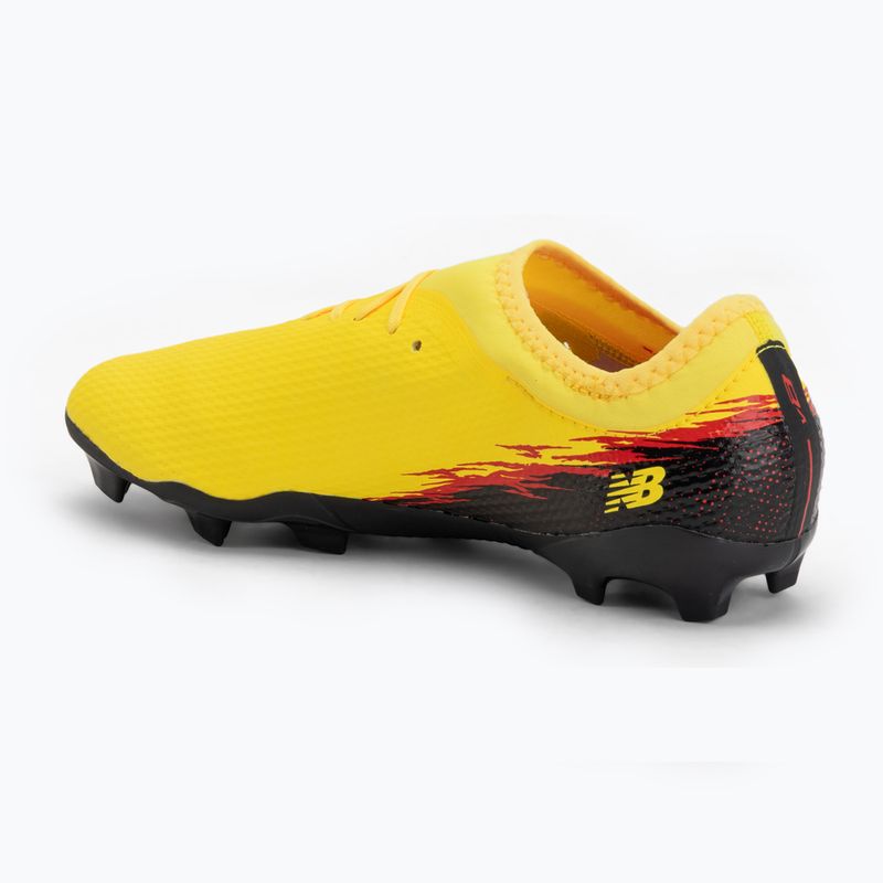 Детски футболни обувки New Balance Furon Team V8 FG punch yellow/black 100/fire cracker 3