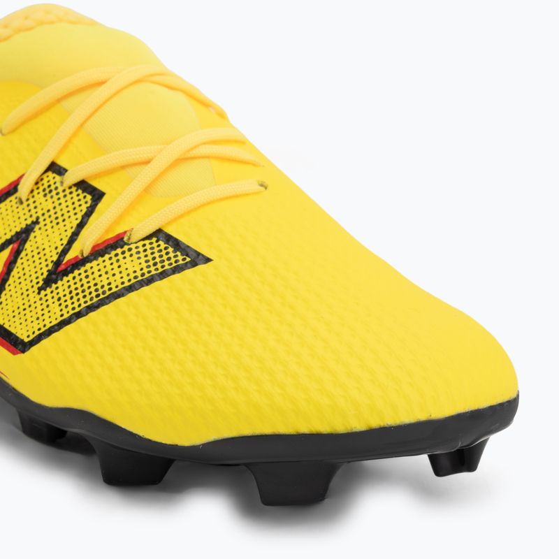 Детски футболни обувки New Balance Furon Team V8 FG punch yellow/black 100/fire cracker 7