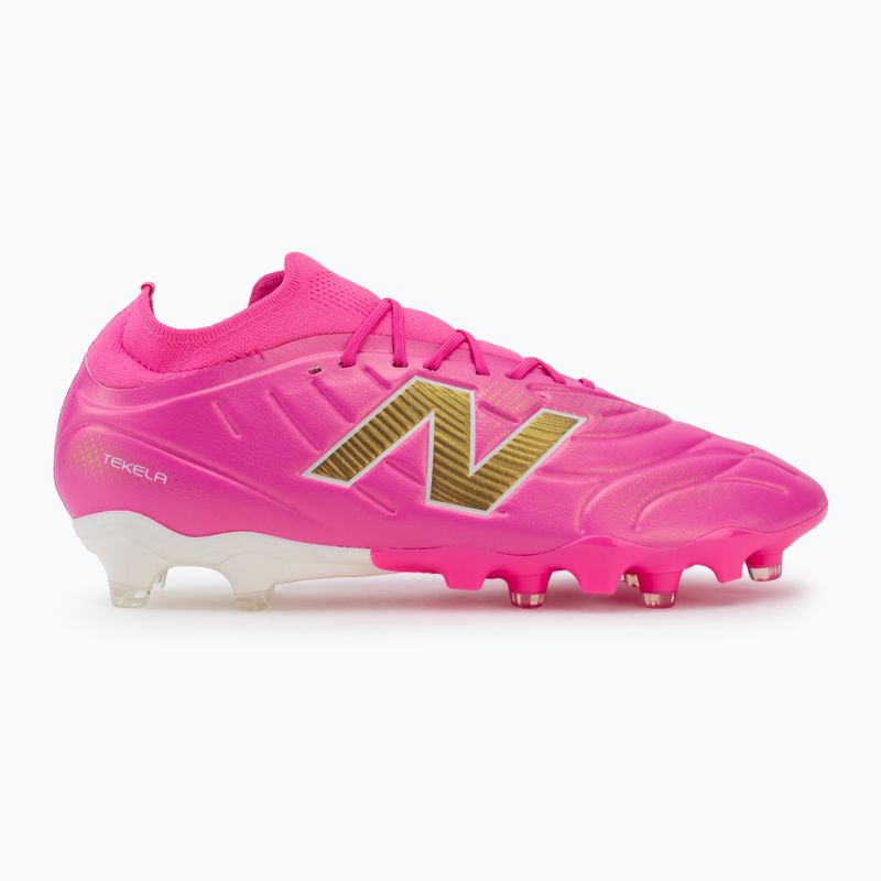 Футболни обувки New Balance Tekela Team Low V5 FG pink heat/metallic gold/pink satin 2
