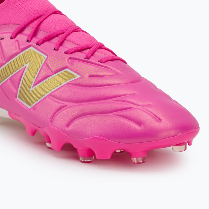 Футболни обувки New Balance Tekela Team Low V5 FG pink heat/metallic gold/pink satin 7