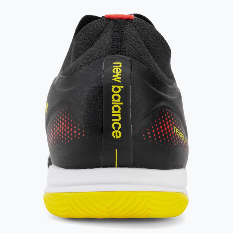 Футболни обувки New Balance Tekela Team Low V5 IN black 100/punch yellow/fire cracker 6