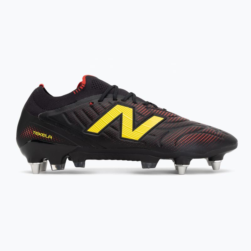 Футболни обувки New Balance Tekela Elite Low V5 SG black 100/punch yellow/fire cracker 2