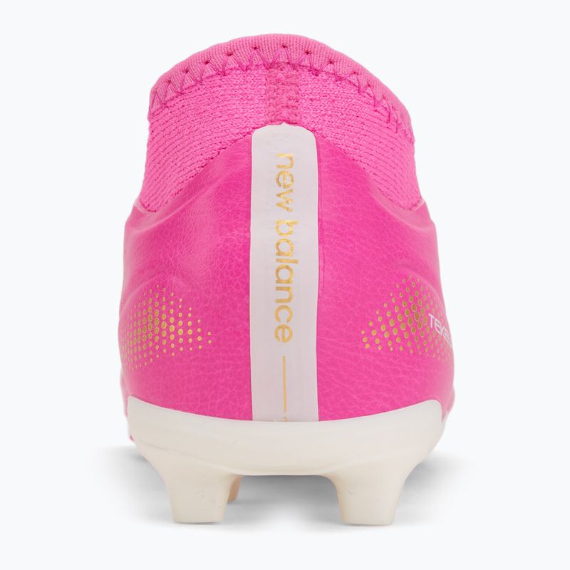 Детски футболни обувки New Balance Tekela Team V5 pink heat/metallic gold/pink satin 6