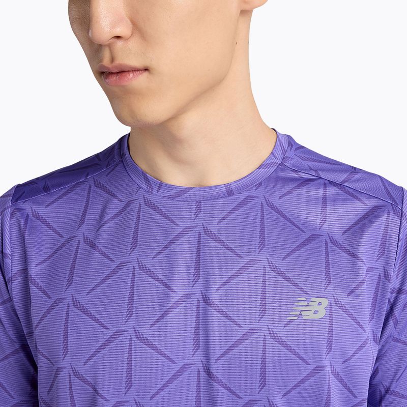 Мъжка тениска New Balance Essentials Printed T electric purple 4