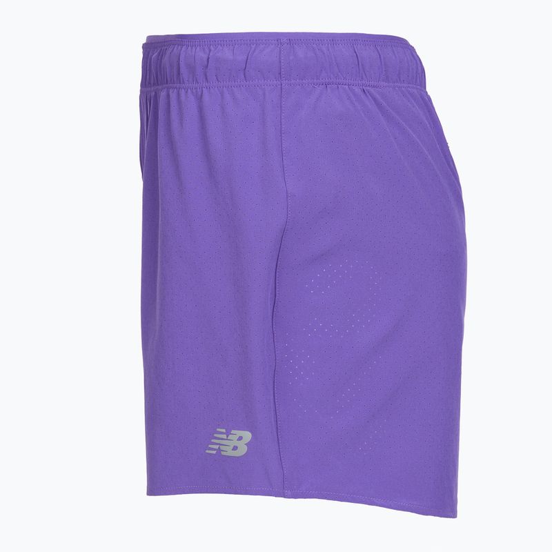 Дамски шорти за бягане New Balance RC 5“ electric purple 10