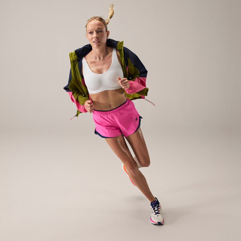 Дамски шорти за бягане New Balance Run Essentials 3“ pink heat 5
