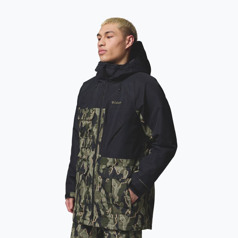 Мъжко яке за сноуборд Columbia Coreshot Print greenscape treebark print/ black 4