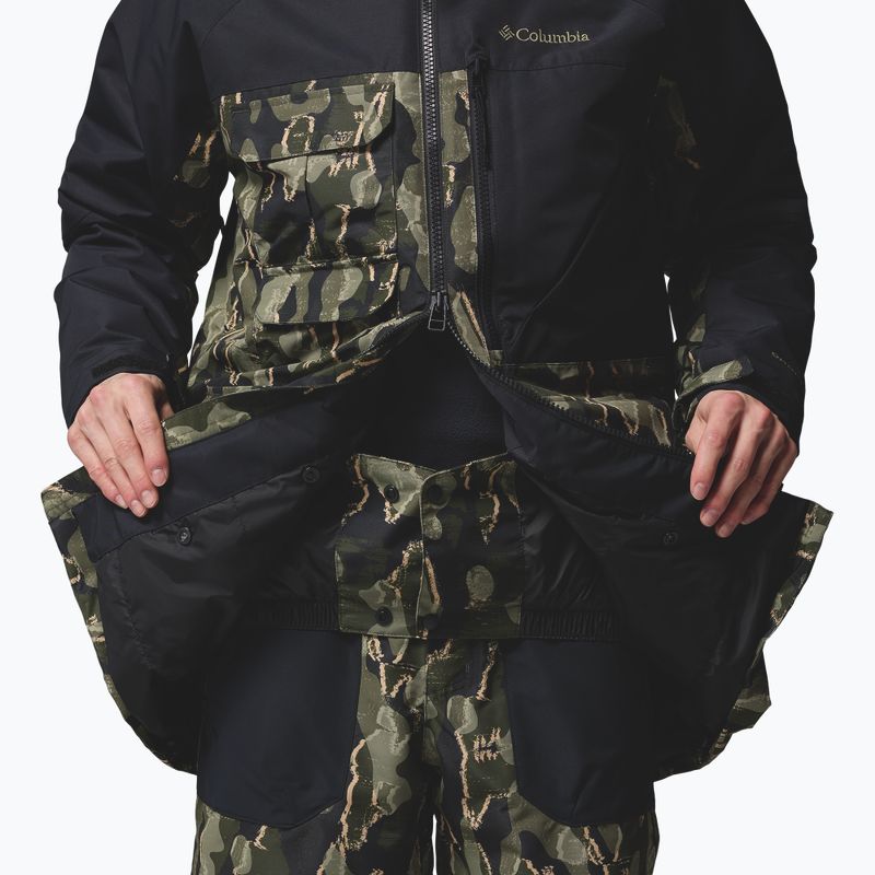Мъжко яке за сноуборд Columbia Coreshot Print greenscape treebark print/ black 7