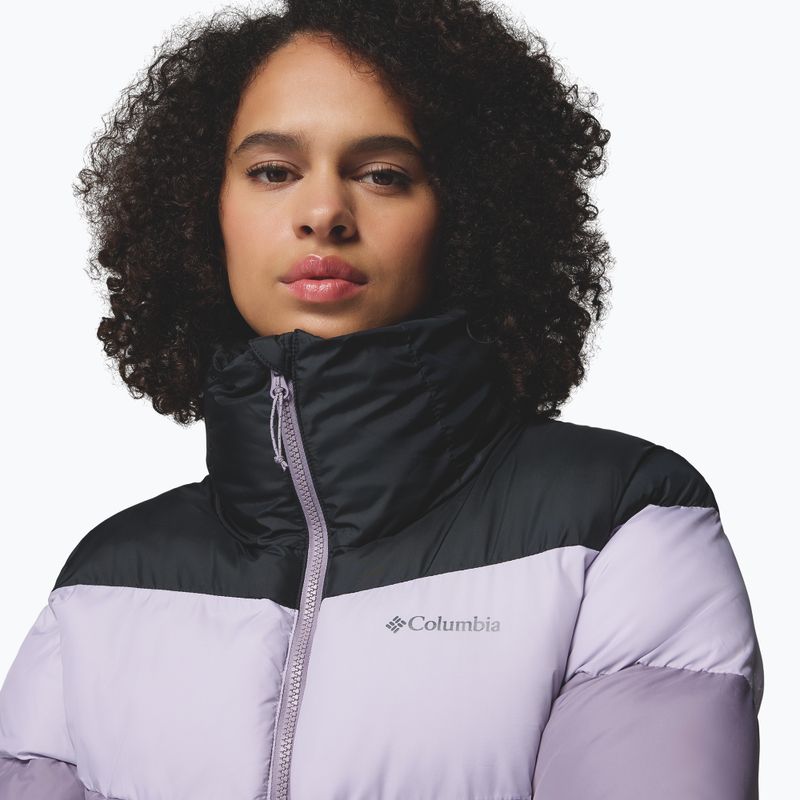 Дамско ватирано яке Columbia Puffect II Colorblock shale purple/lavender pearl/black 6