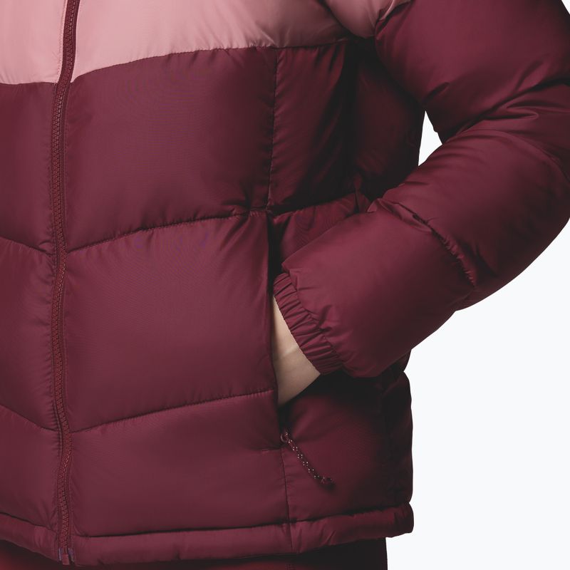 Дамско ватирано яке Columbia Puffect II Colorblock rich wine/eraser pink/moonvista 6