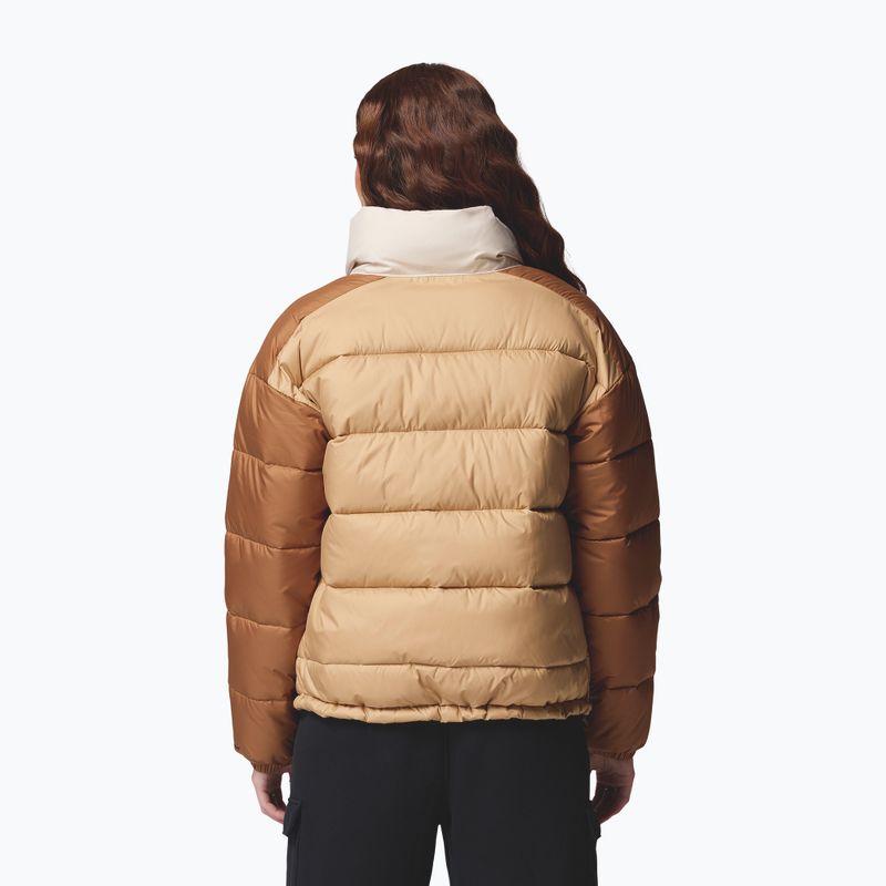 Дамско ватирано яке Columbia Pike Lake canoe/camel brown/dark stone 3