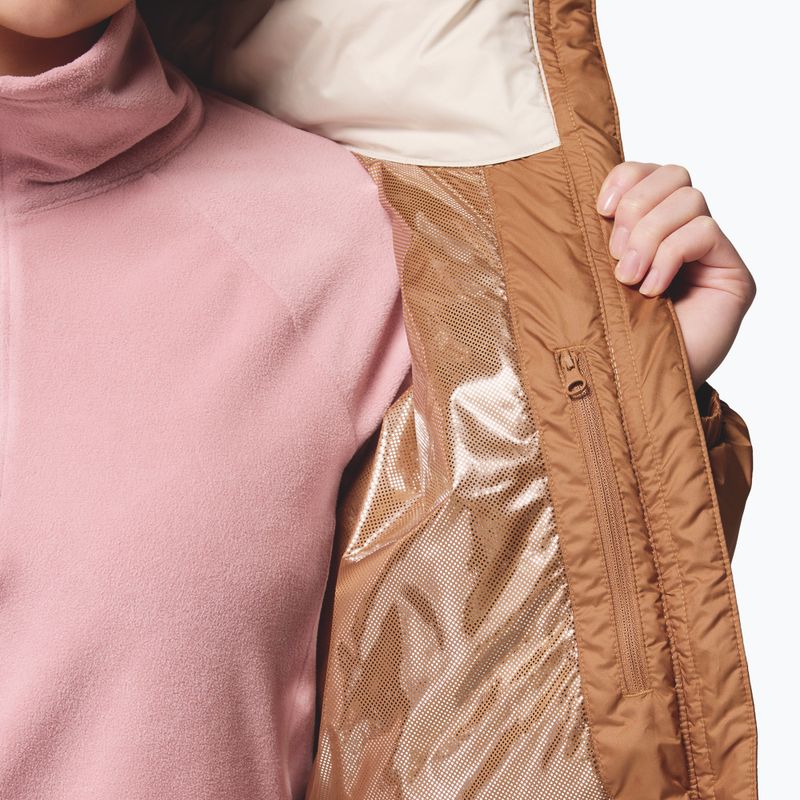 Дамско ватирано яке Columbia Pike Lake canoe/camel brown/dark stone 10