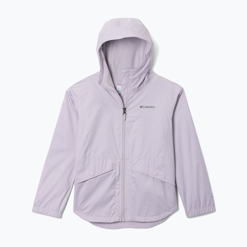 Детско яке за дъжд Columbia Rainy Trails II Fleece lavender pearl