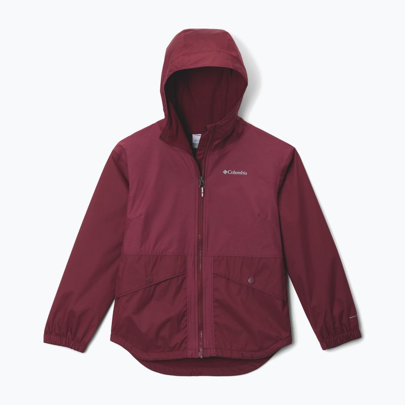 Детско яке за дъжд Columbia Rainy Trails II Fleece rich wine