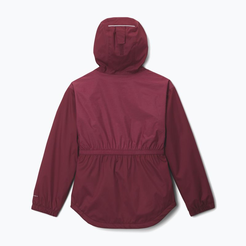 Детско яке за дъжд Columbia Rainy Trails II Fleece rich wine 2
