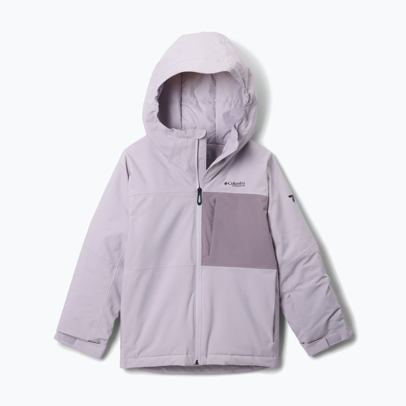 Детско скиорско яке Columbia Holcomb Grove lavender pearl/shale purple 9
