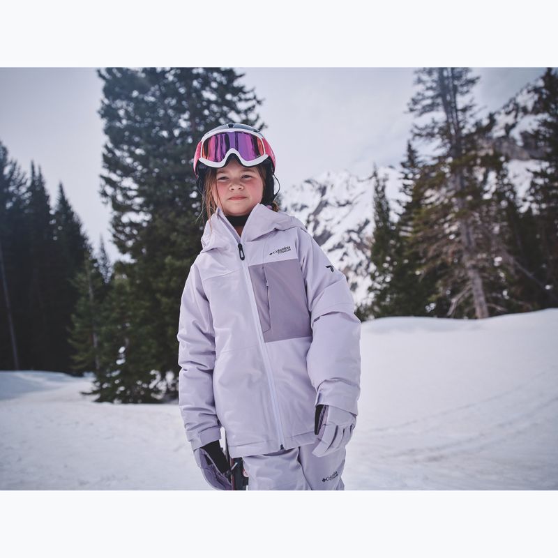 Детско скиорско яке Columbia Holcomb Grove lavender pearl/shale purple 12