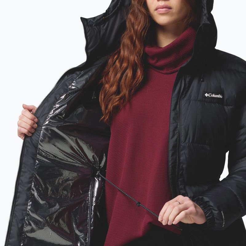 Дамско ватирано дълго яке Columbia Pike Lake III Long black 9