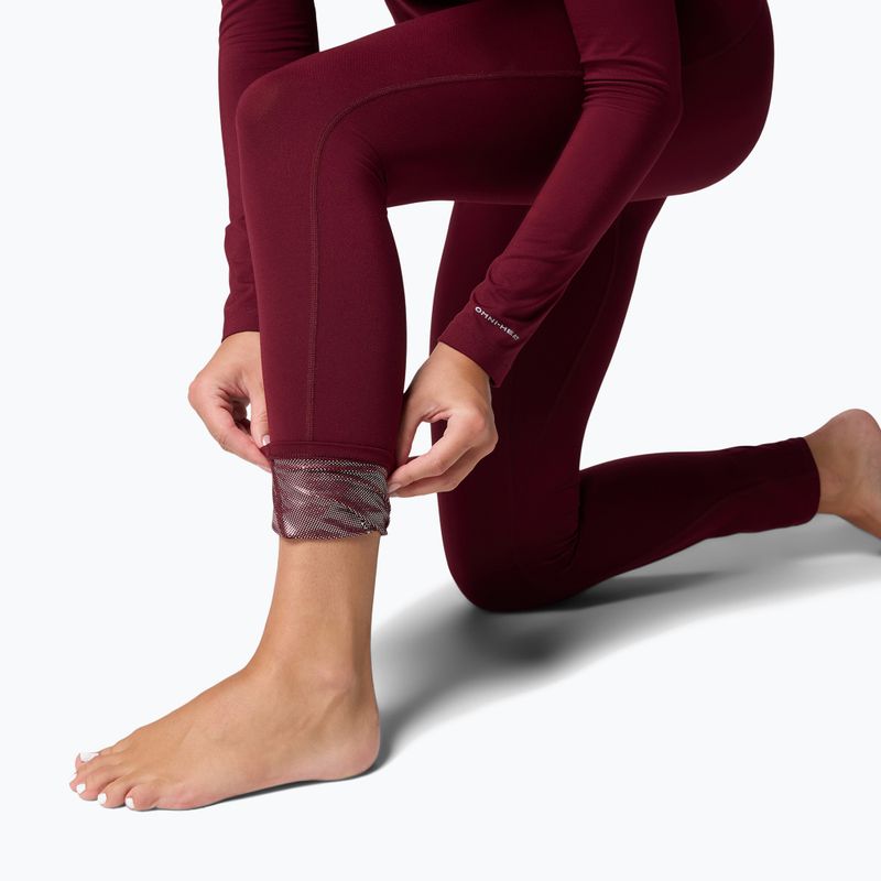 Дамски термоактивни панталони Columbia Midweight Stretch rich wine 7